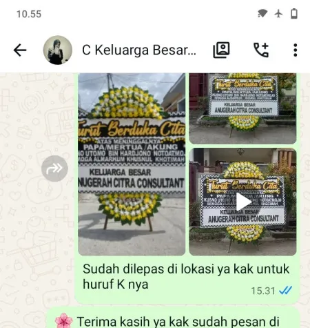 Pengiriman Papan Bunga Duka Kota Tua